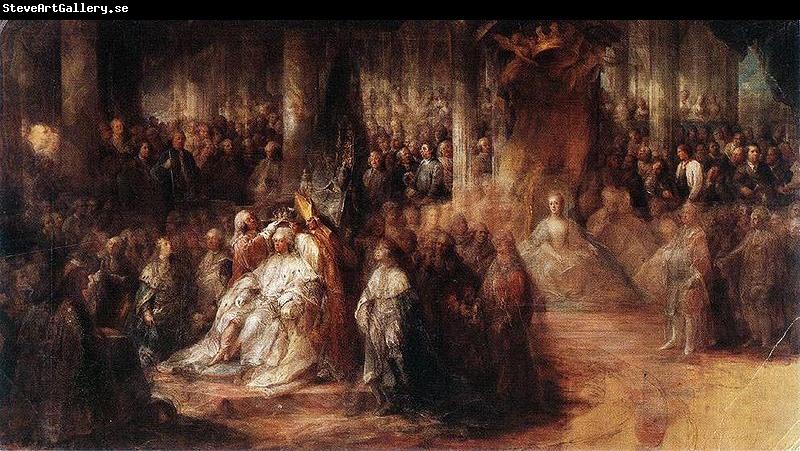 Carl Gustaf Pilo The coronation of Gustaf III